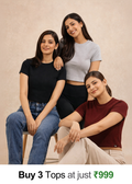 Women Ribbed Crop Tops Combo - Pack of 3
