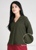 Women Textured Shirt Style Top