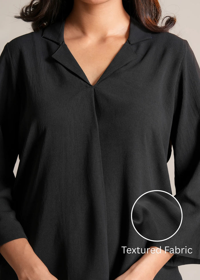 Women Textured Shirt Style Top