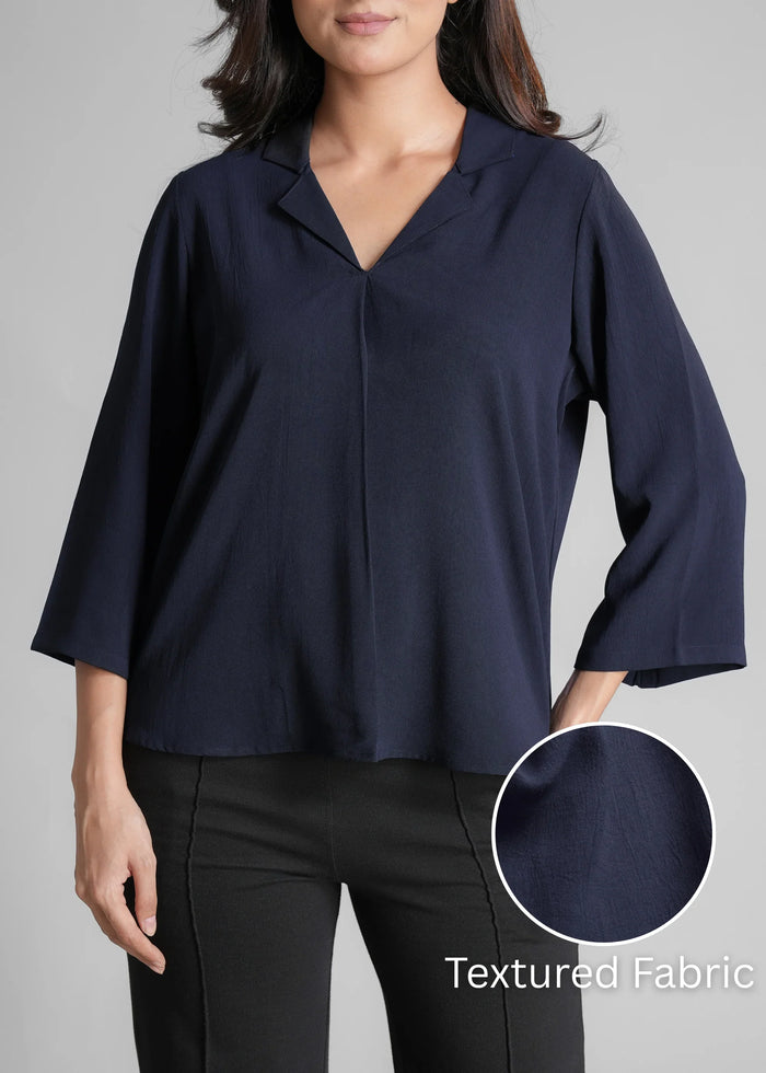 Women Textured Shirt Style Top