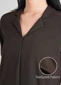 Women Textured Shirt Style Top