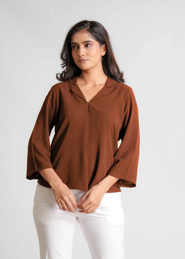 Women Textured Shirt Style Top