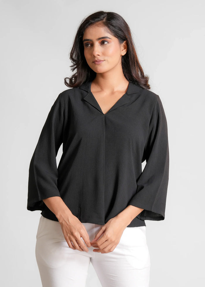 Women Textured Shirt Style Top