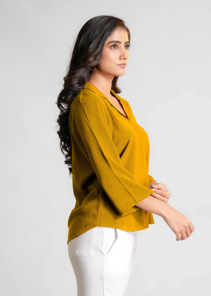 Women Textured Shirt Style Top