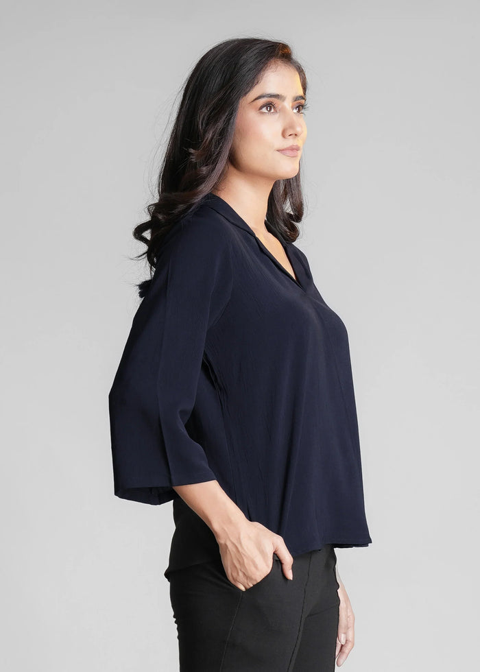 Women Textured Shirt Style Top