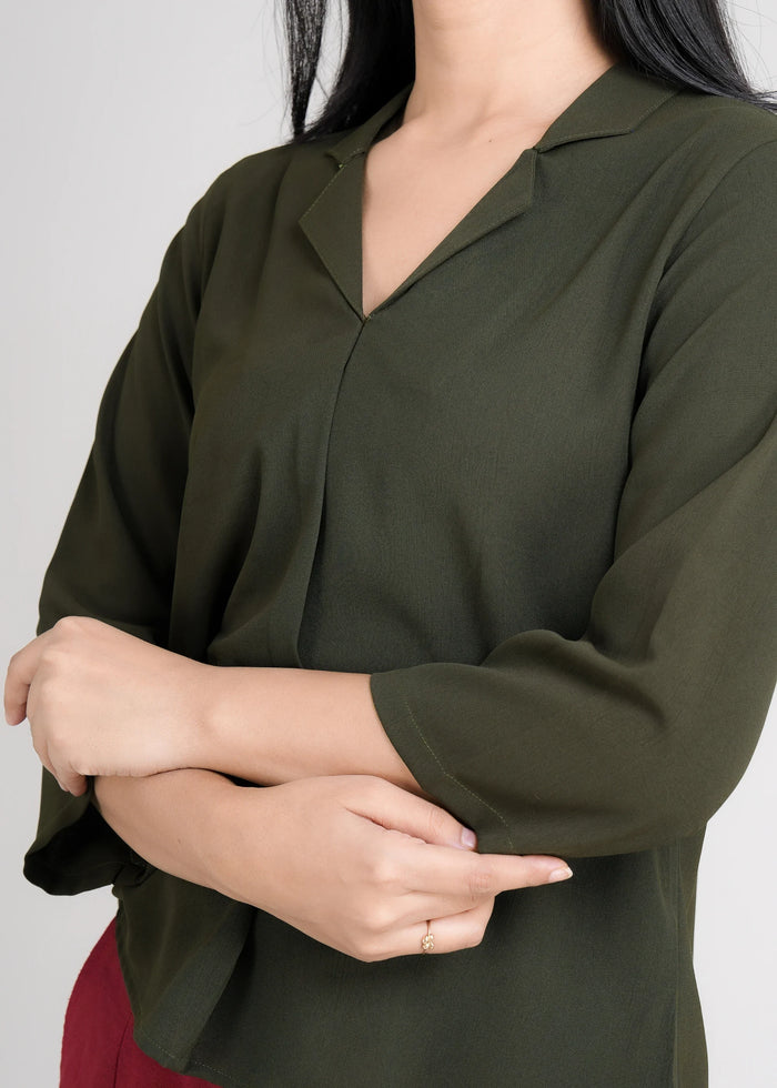 Women Textured Shirt Style Top