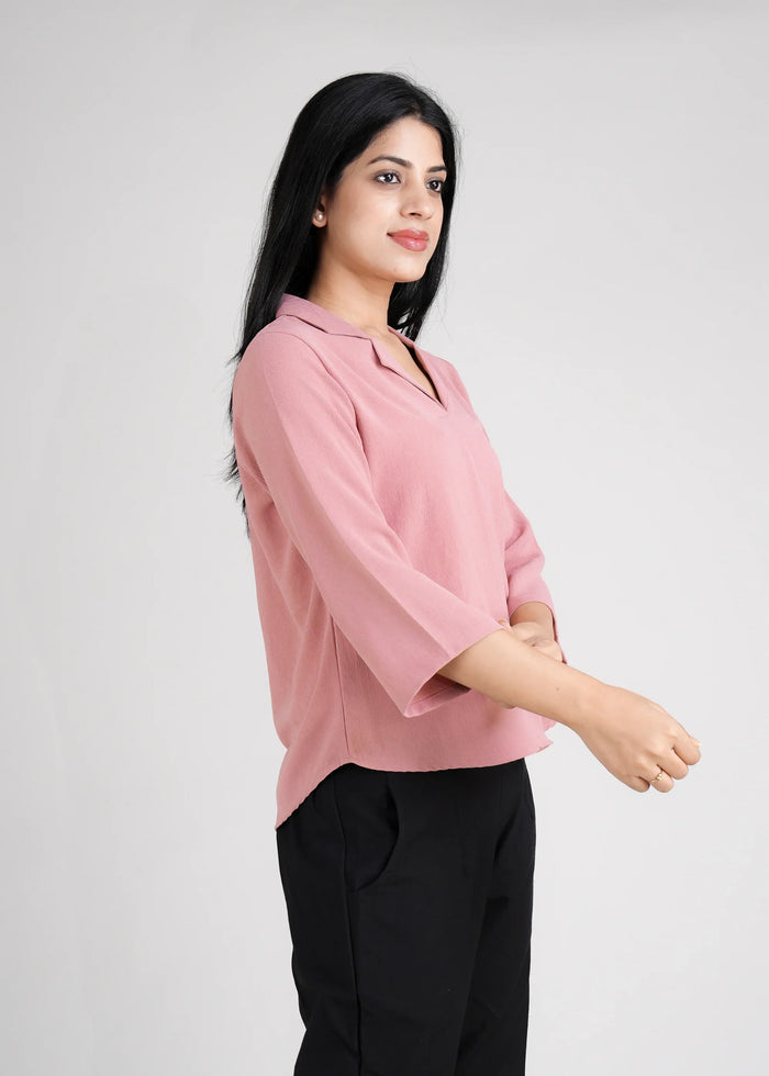 Women Textured Shirt Style Top