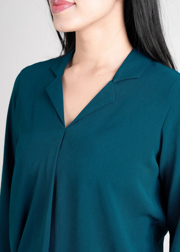 Women Textured Shirt Style Top