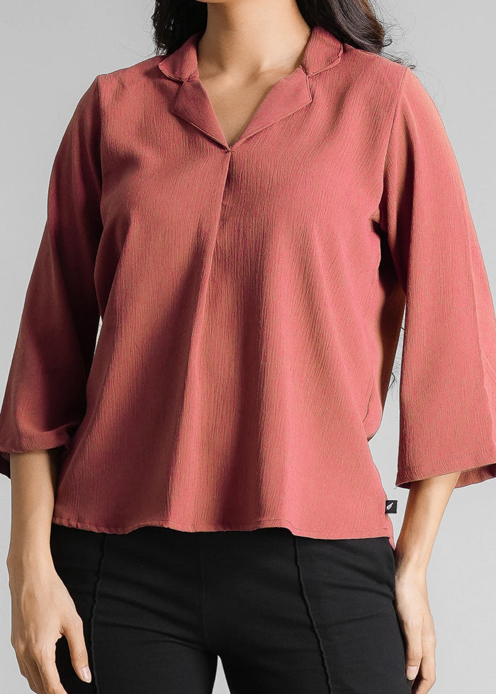 Women Textured Shirt Style Top