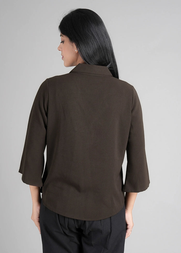 Women Textured Shirt Style Top