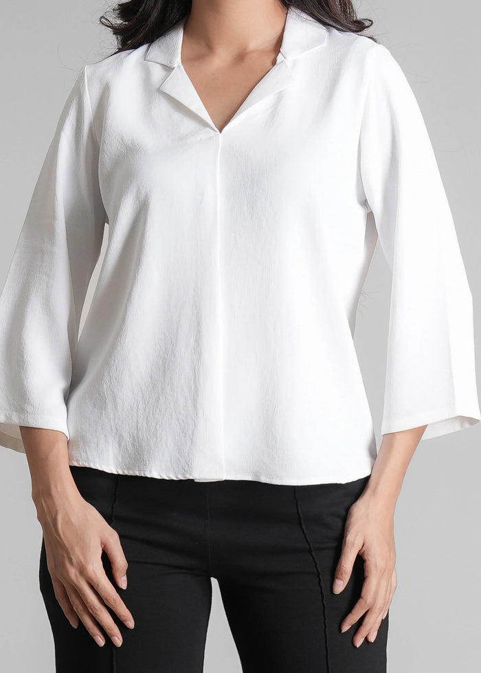 Women Textured Shirt Style Top