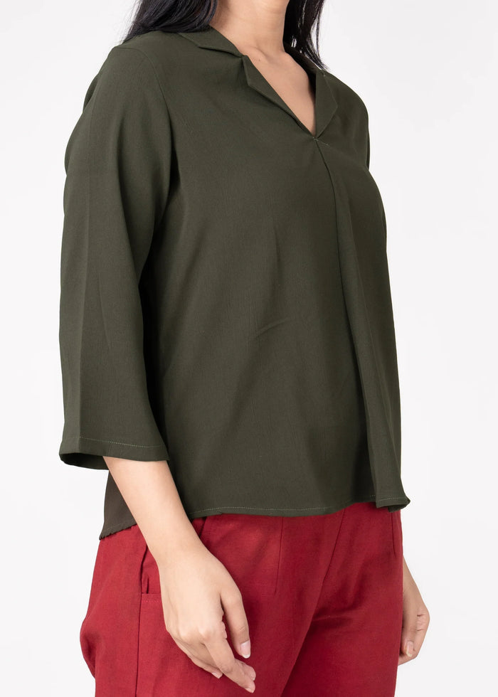 Women Textured Shirt Style Top