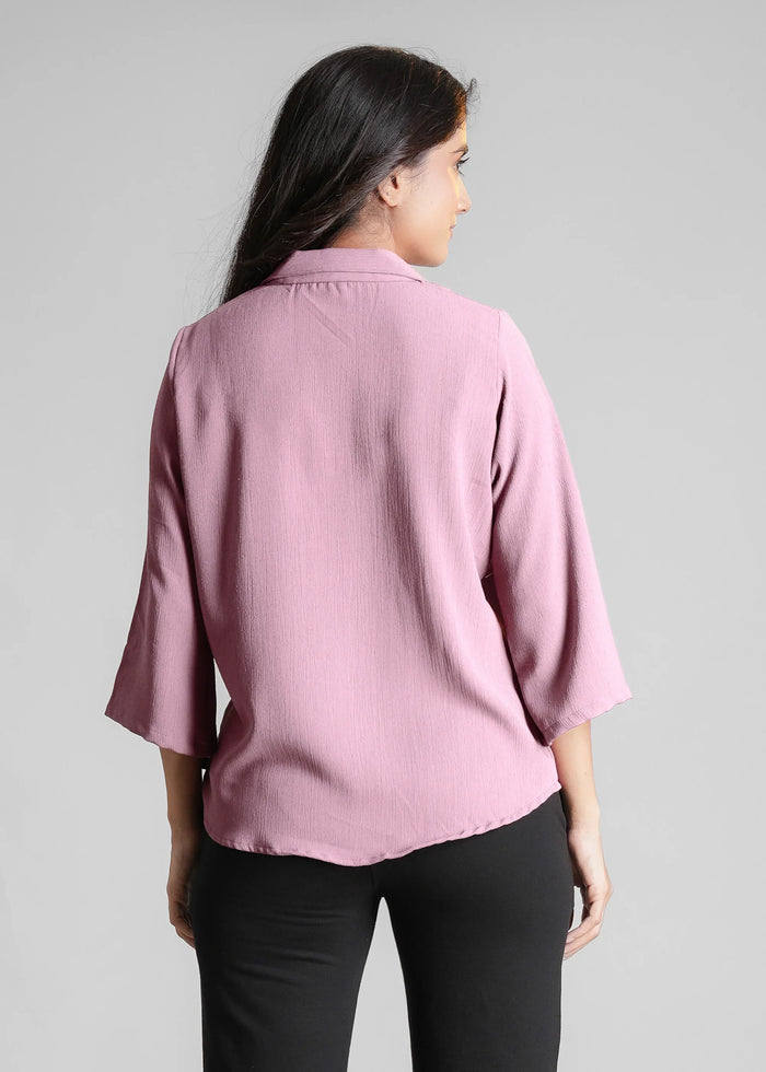 Women Textured Shirt Style Top