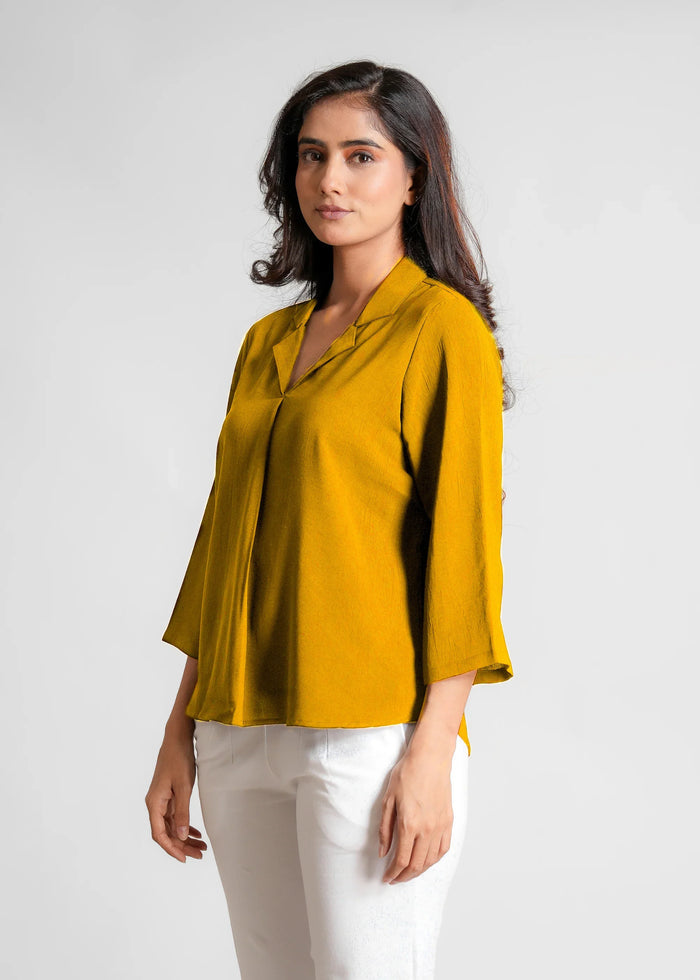 Women Textured Shirt Style Top