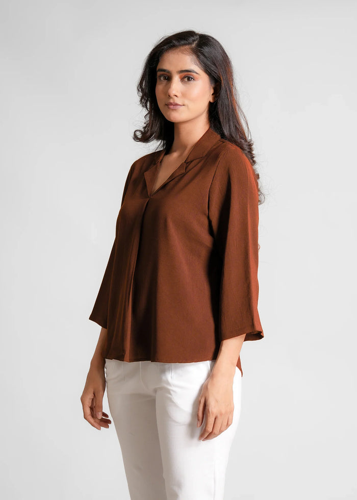Women Textured Shirt Style Top
