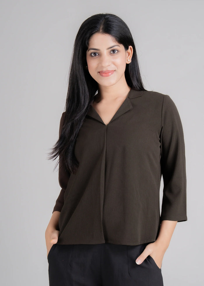 Women Textured Shirt Style Top