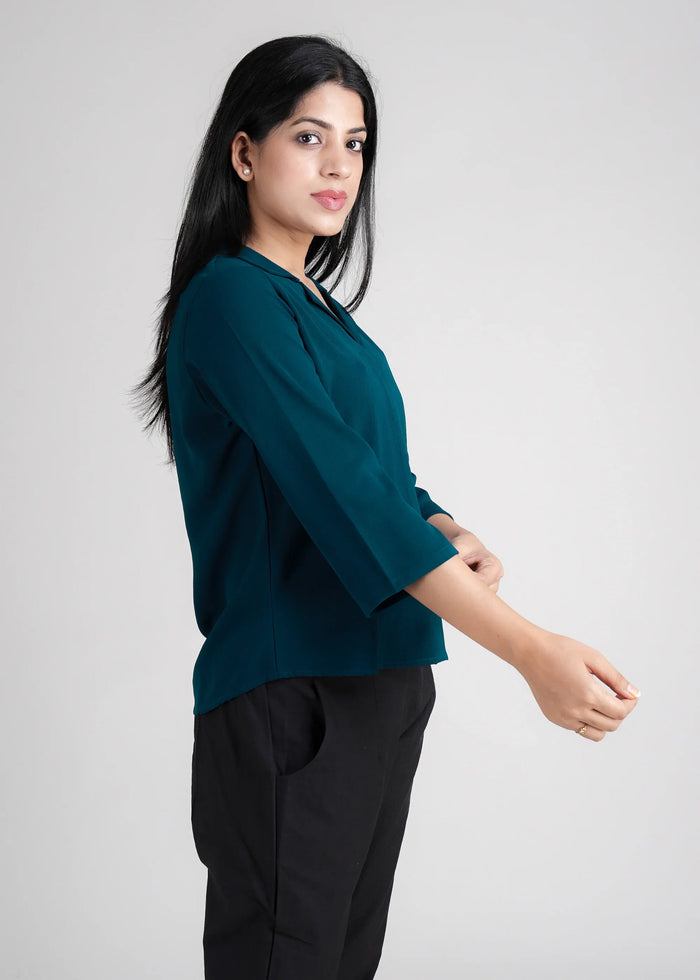Women Textured Shirt Style Top