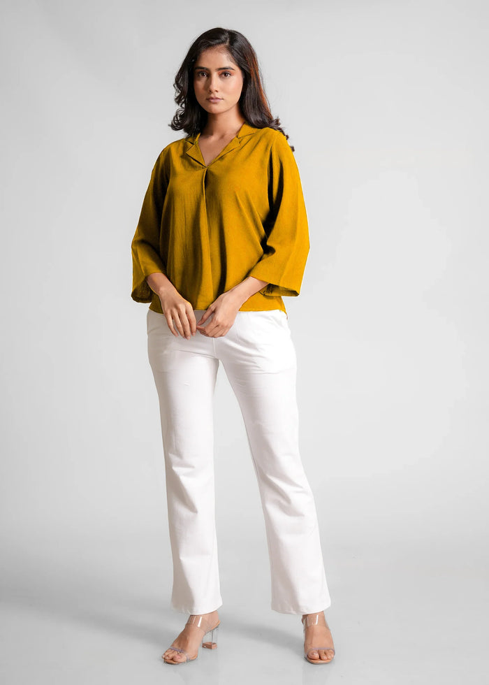 Women Textured Shirt Style Top