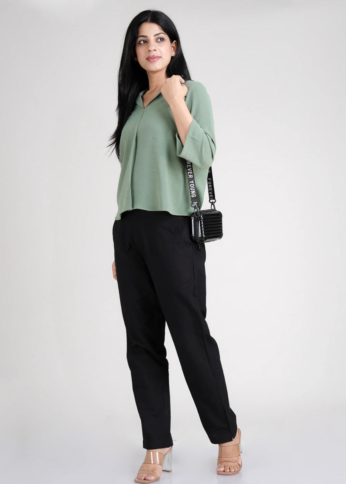 Women Textured Shirt Style Top