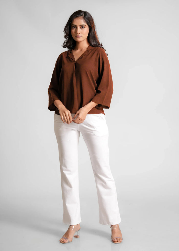 Women Textured Shirt Style Top