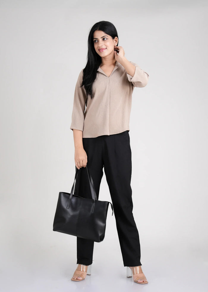 Women Textured Shirt Style Top