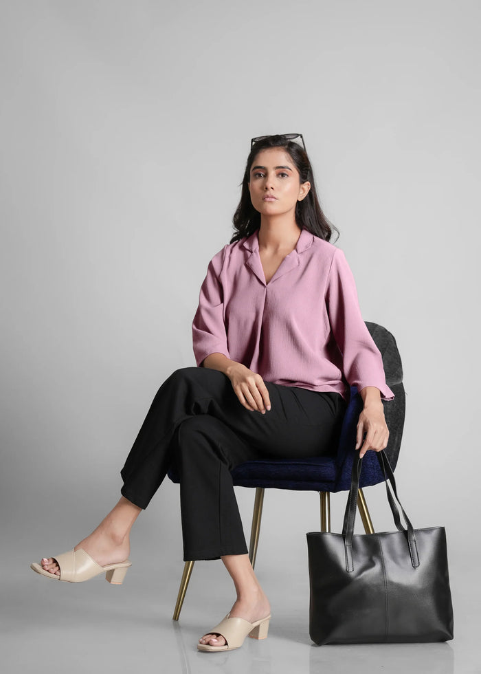 Women Textured Shirt Style Top