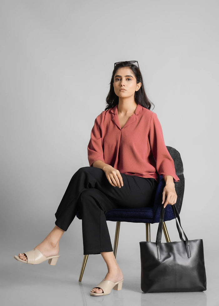 Women Textured Shirt Style Top