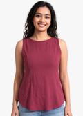 Women Textured Sleeveless Top