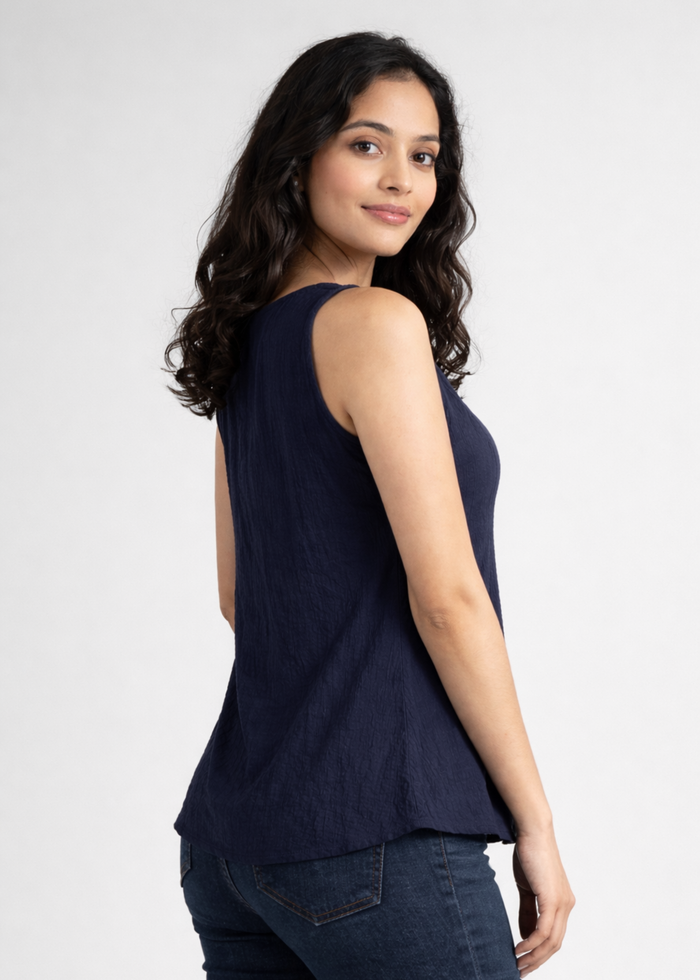 Women Textured Sleeveless Top