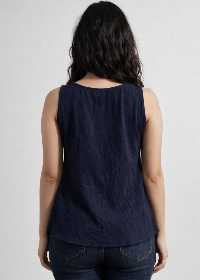 Women Textured Sleeveless Top