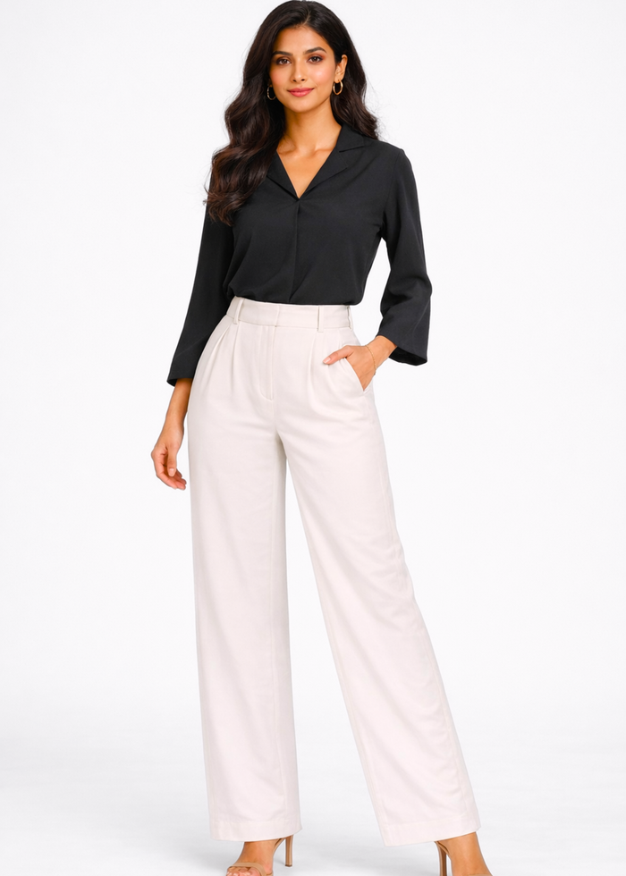 Women's Pleated Korean Pants