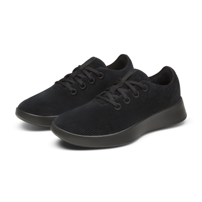 Women's Runner Go - Corduroy - Natural Black (Dark Grey Sole)