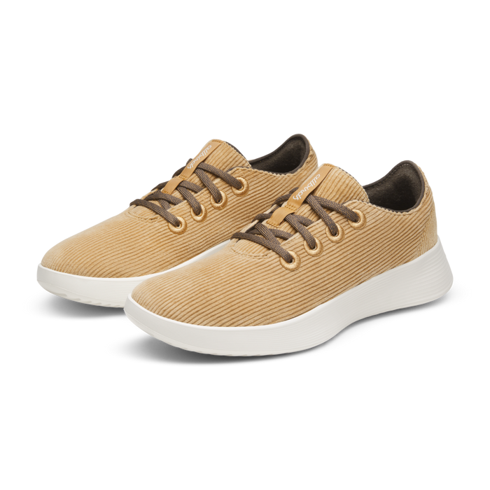 Women's Runner Go - Corduroy - Stony Beige (Natural White Sole)
