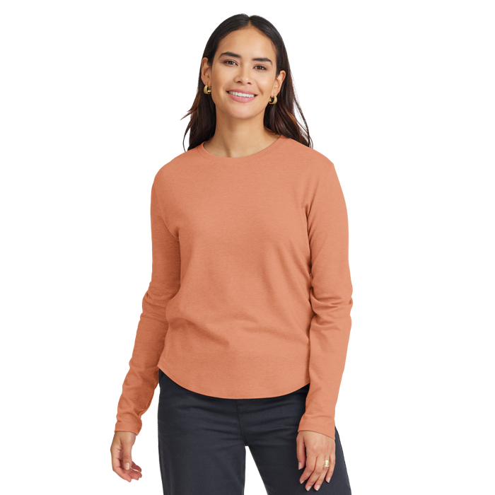Women's Soft Merino Long Sleeve Tee - Sienna Blush