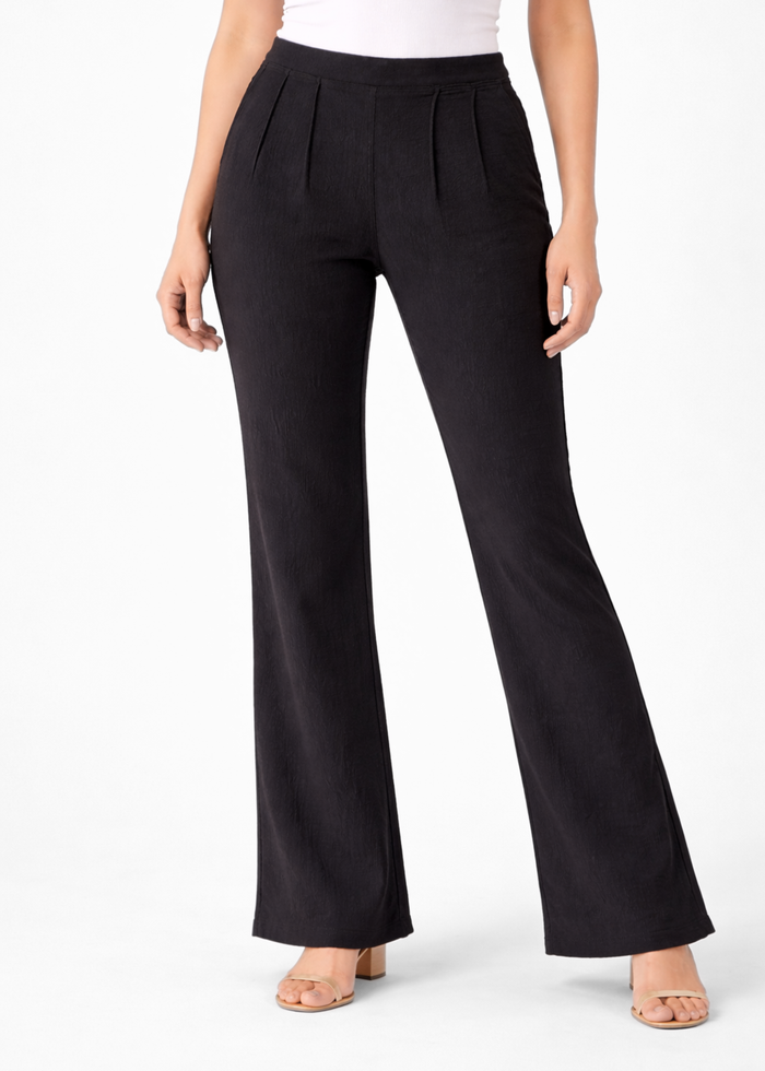 Women's Textured Wide Leg Trousers