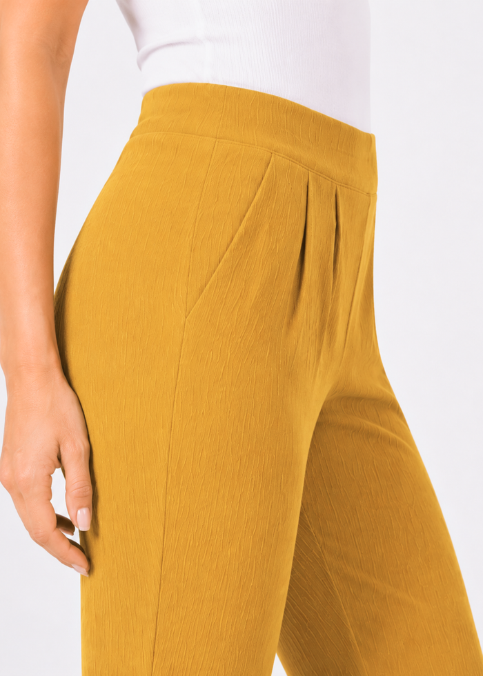 Women's Textured Wide Leg Trousers