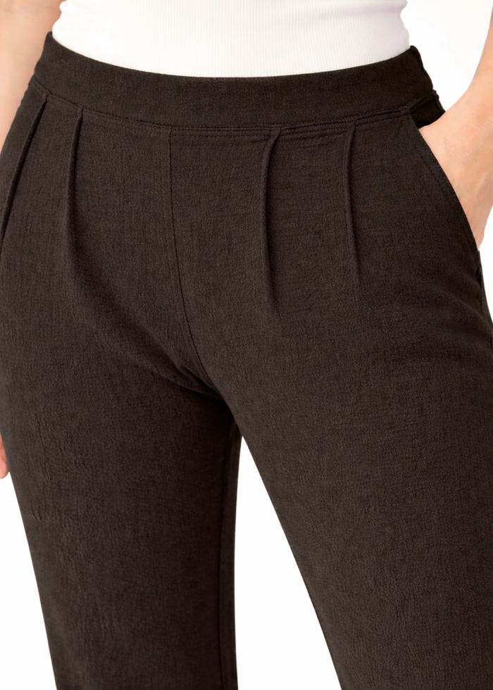 Women's Textured Wide Leg Trousers