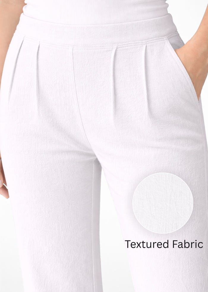 Women's Textured Wide Leg Trousers
