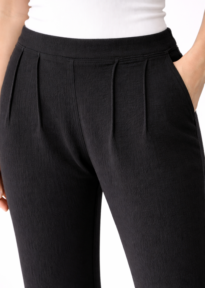Women's Textured Wide Leg Trousers