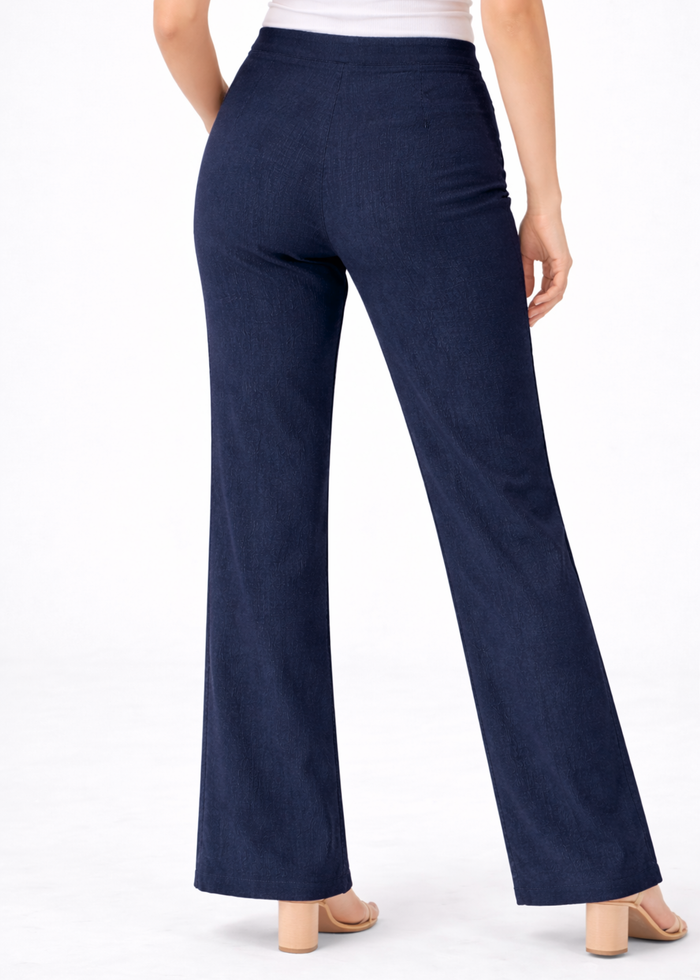 Women's Textured Wide Leg Trousers