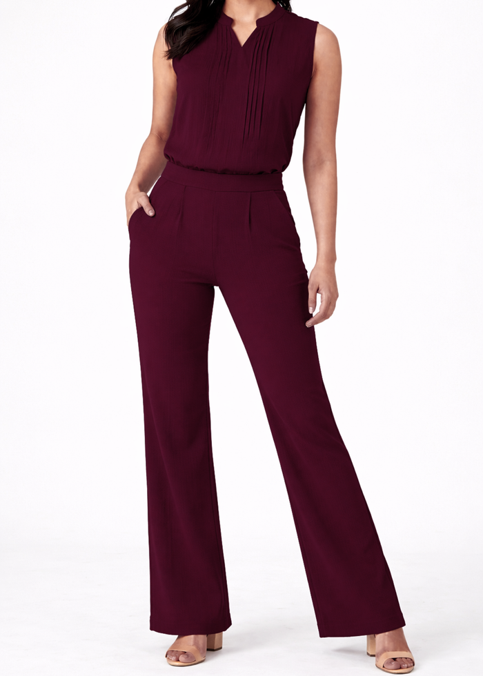 Women's Textured Wide Leg Trousers