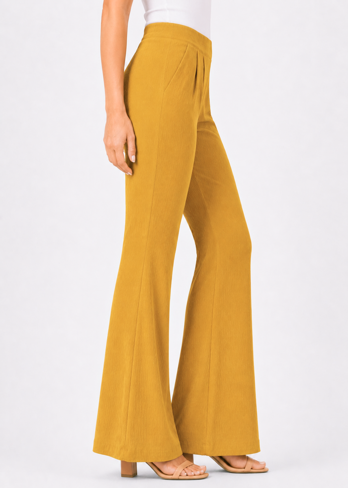 Women's Textured Wide Leg Trousers