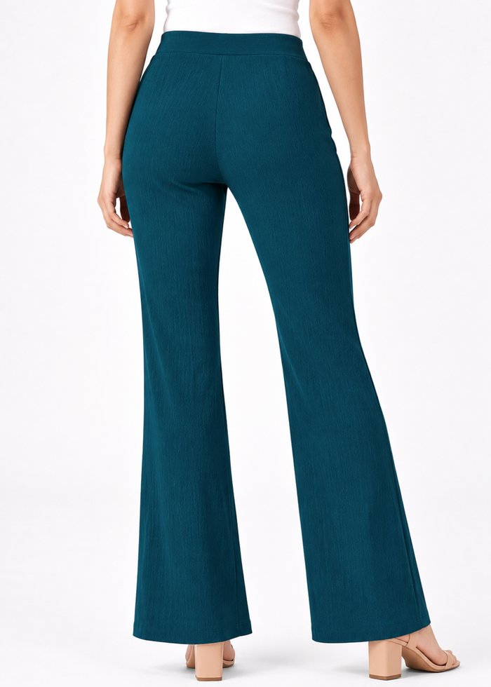 Women's Textured Wide Leg Trousers