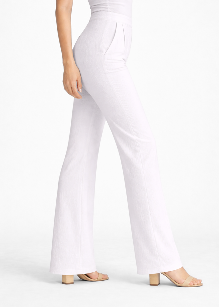 Women's Textured Wide Leg Trousers