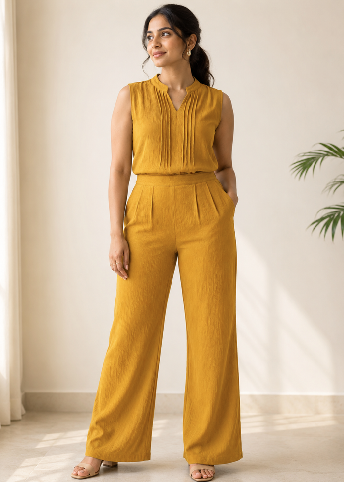 Women's Textured Wide Leg Trousers