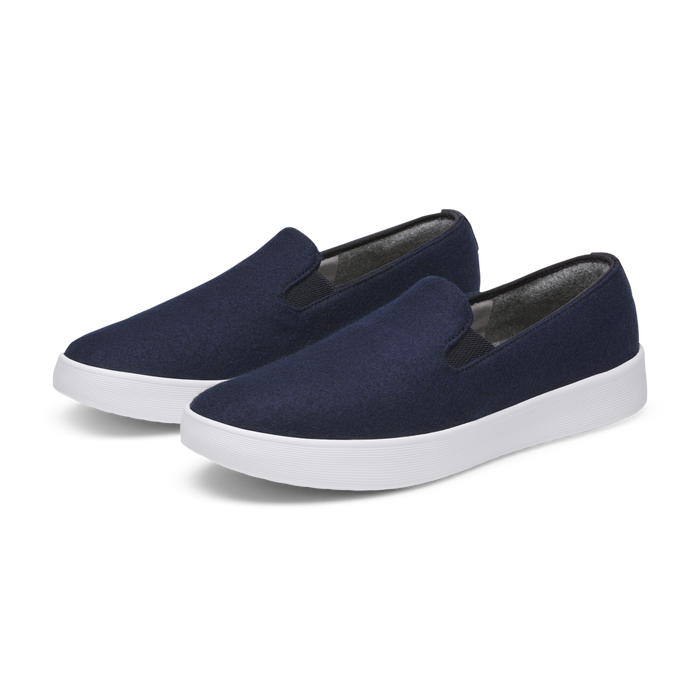 Women's Wool Cruiser Slip On - Dark Navy (Blizzard Sole)