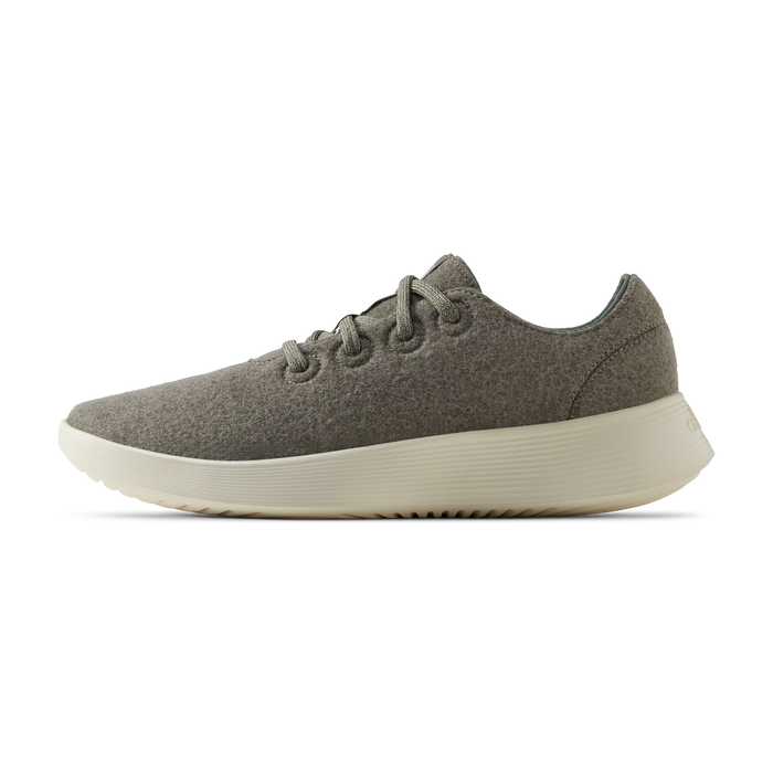 Women's Wool Runner Go - Rugged Green (Stony Cream Sole)