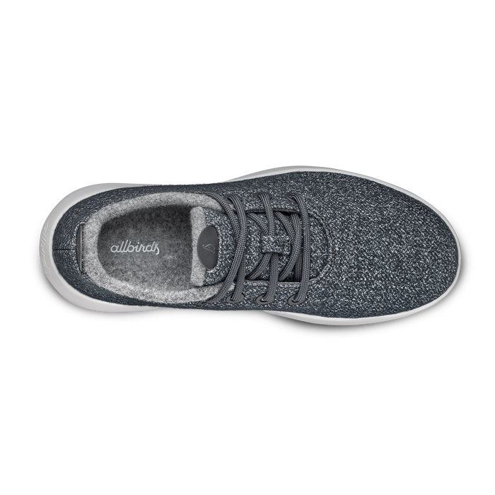 Women's Wool Runner Mizzle - Dark Grey (Light Grey Sole)