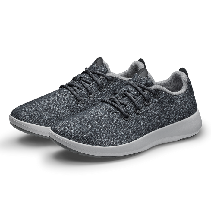 Women's Wool Runner Mizzle - Dark Grey (Light Grey Sole)
