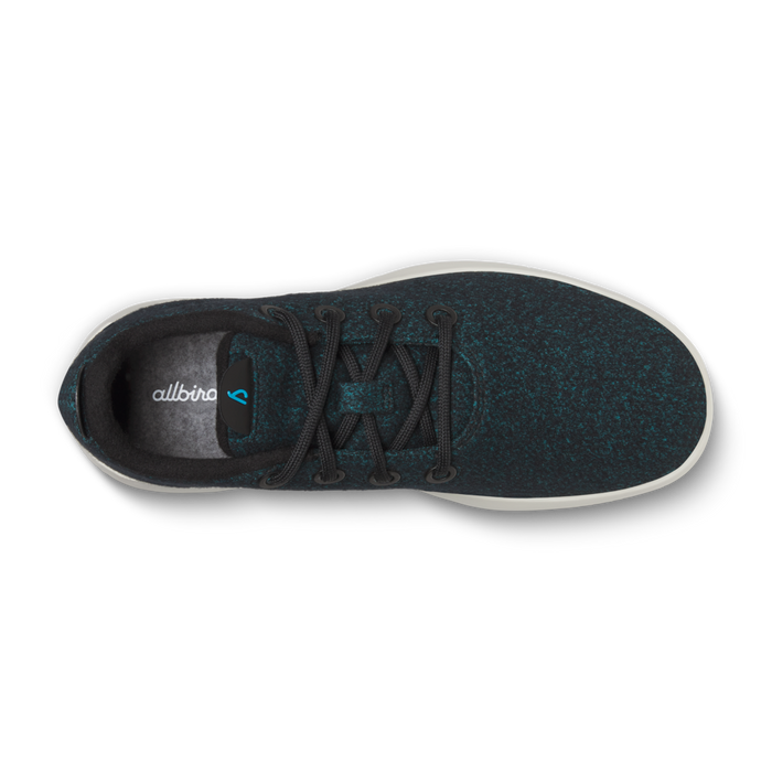 Women's Wool Runner Mizzle - Natural Black/Chasm Teal (Stony Cream Sole)